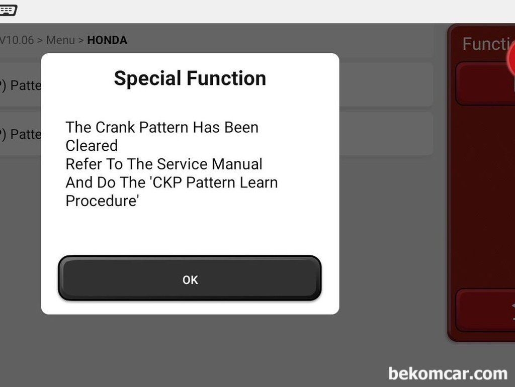 CKP센서값 초기화, CKP센서교환후 필수작업|베콤카 (bekomcar.com)