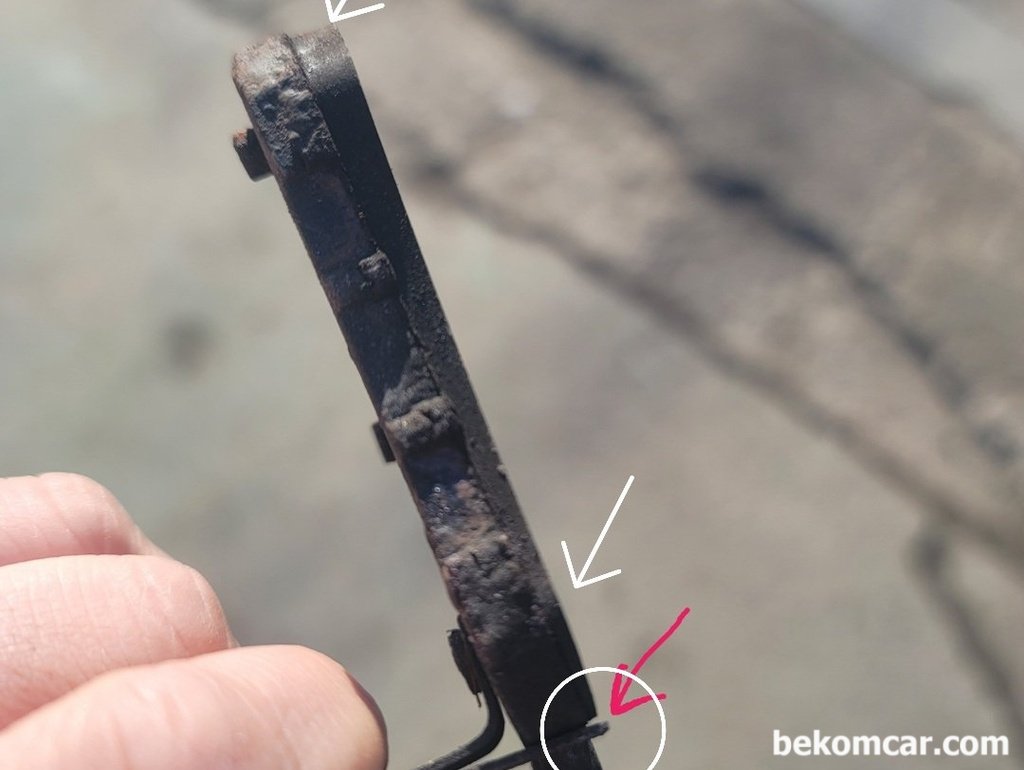 브레이크패드 마모도 와 한계선 인디케이터|베콤카 (bekomcar.com)