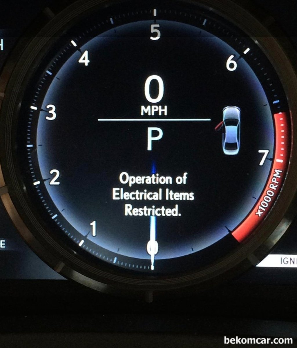2015년형 렉서스 LS460인데 주행중 순간적으로 디스플레이가 꺼졌다가 다시켜지고, Electrical equipment operation limit 메시지가 떳다가 사라 졌어요.|ベコムカー (bekomcar)