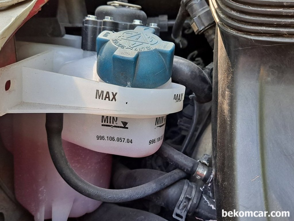 포르쉐 911 (997) 냉각수 레벨 MIN MAX 라인|贝科姆汽车 (bekomcar)