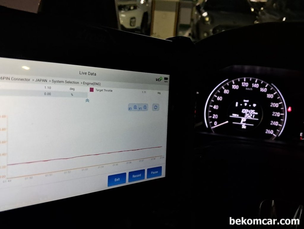 어코드 9세대, 쓰로틀바디 청소, 초기화 및 작업결과 확인|베콤카 (bekomcar.com)
