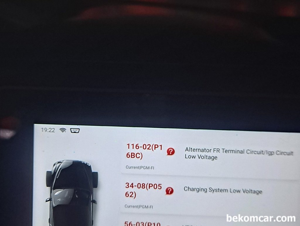 혼다 CRV 2세대 진단기 고장코드 P1009 등|베콤카 (bekomcar.com)