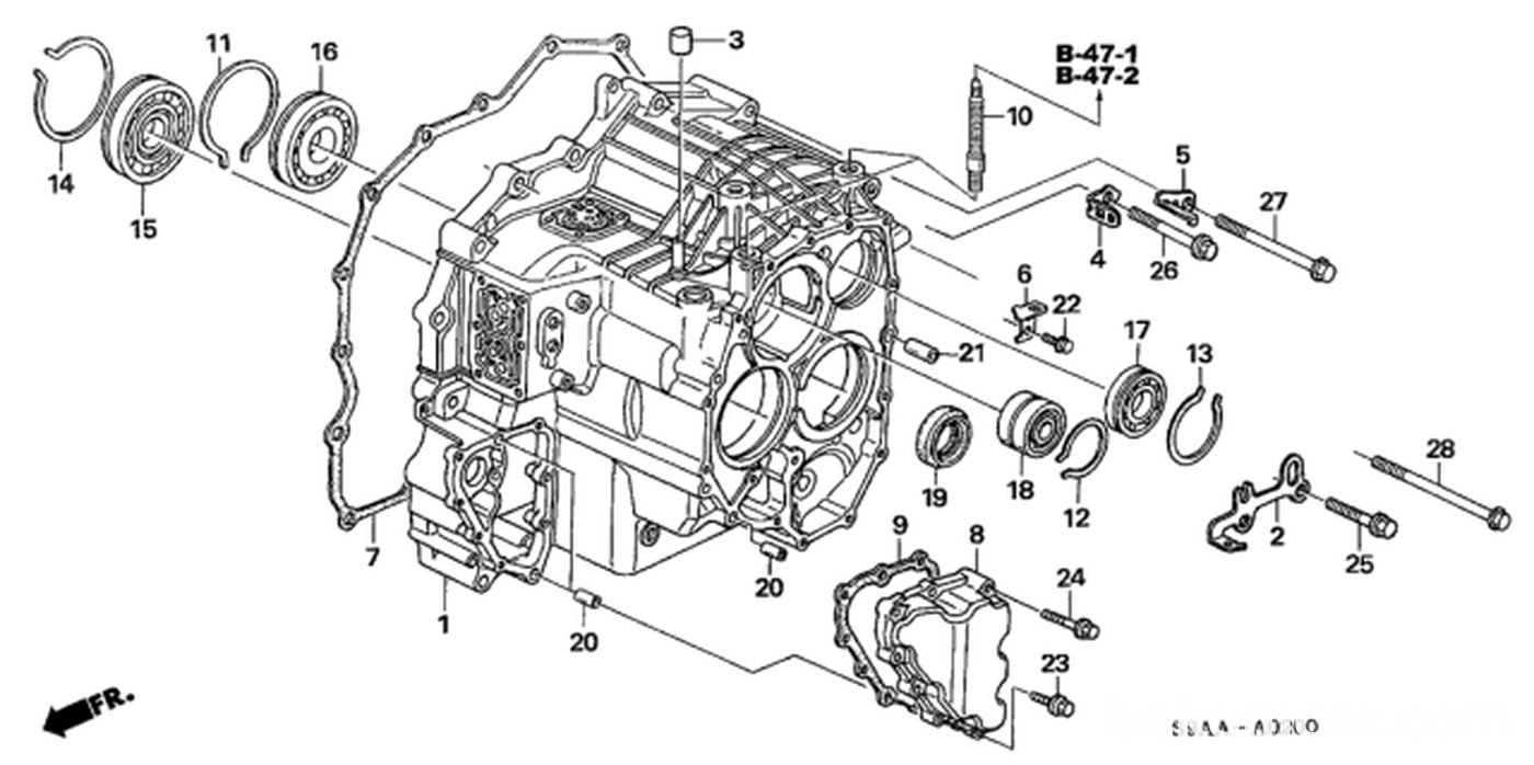 #3, 21396-PX5-000 Cap, Breather
#9, 28451-PRP-010 Gasket, Solenoid Cover|贝科姆汽车 (bekomcar)