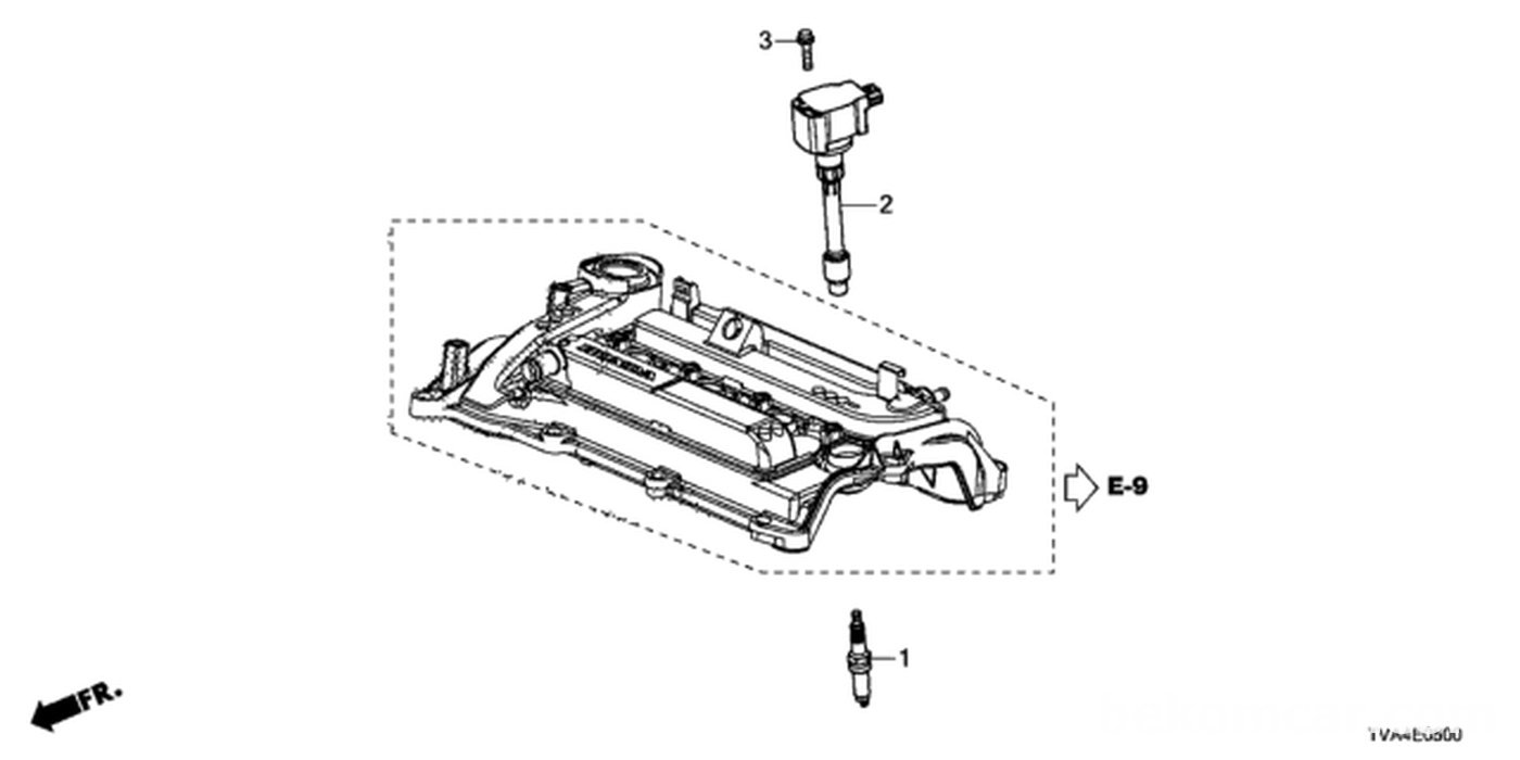 #1. Honda 12290-6A0-A01Spark Plug (Dilkar8P8Sy) (Ngk)
#2. Honda 30520-59B-013Coil Assembly, Plug To|bekomcar.com