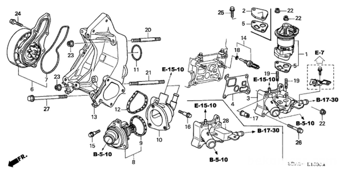 #5. 18715-PB2-000 EGR Valve Gasket|베콤카 (bekomcar.com)