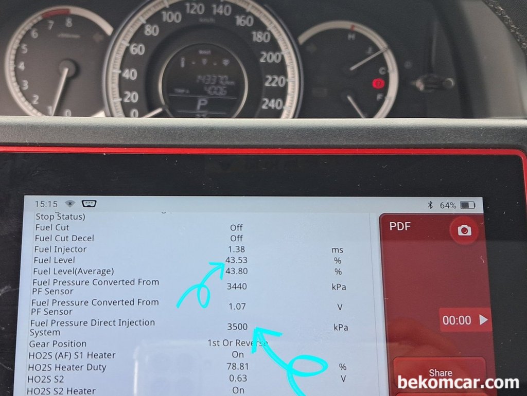 직분사 엔진의 저압 연료펌프압력 과 고압펌프압력 관계|ベコムカー (bekomcar)