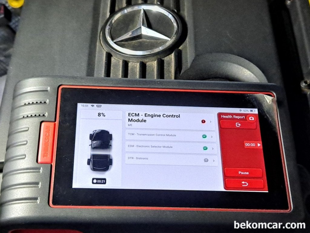벤츠 E200K 베콤카 건강검진, 엔진체크등 진단 분석|베콤카 (bekomcar.com)