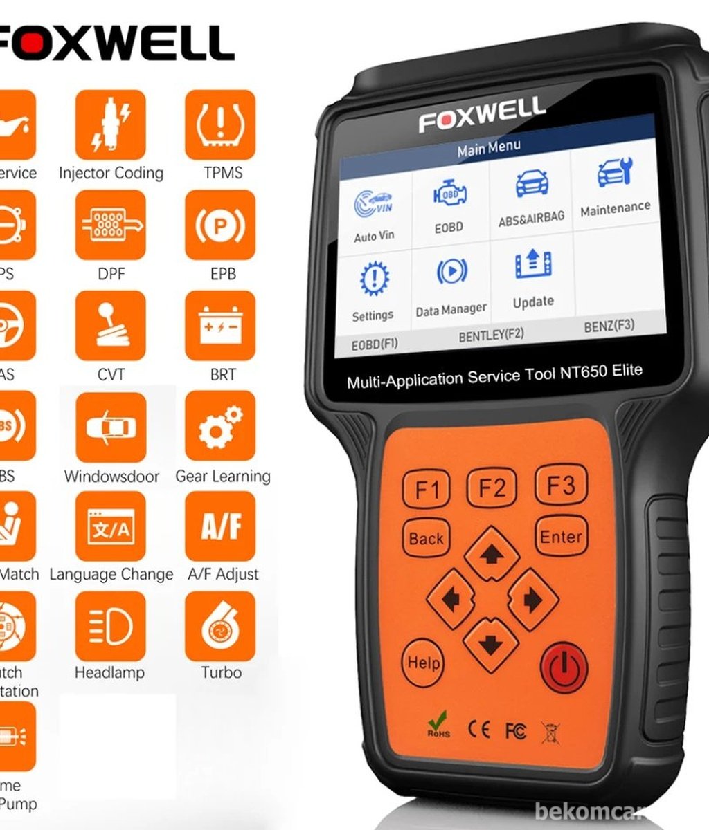 Foxwell NT650 Elite OBD2|베콤카 (bekomcar.com)