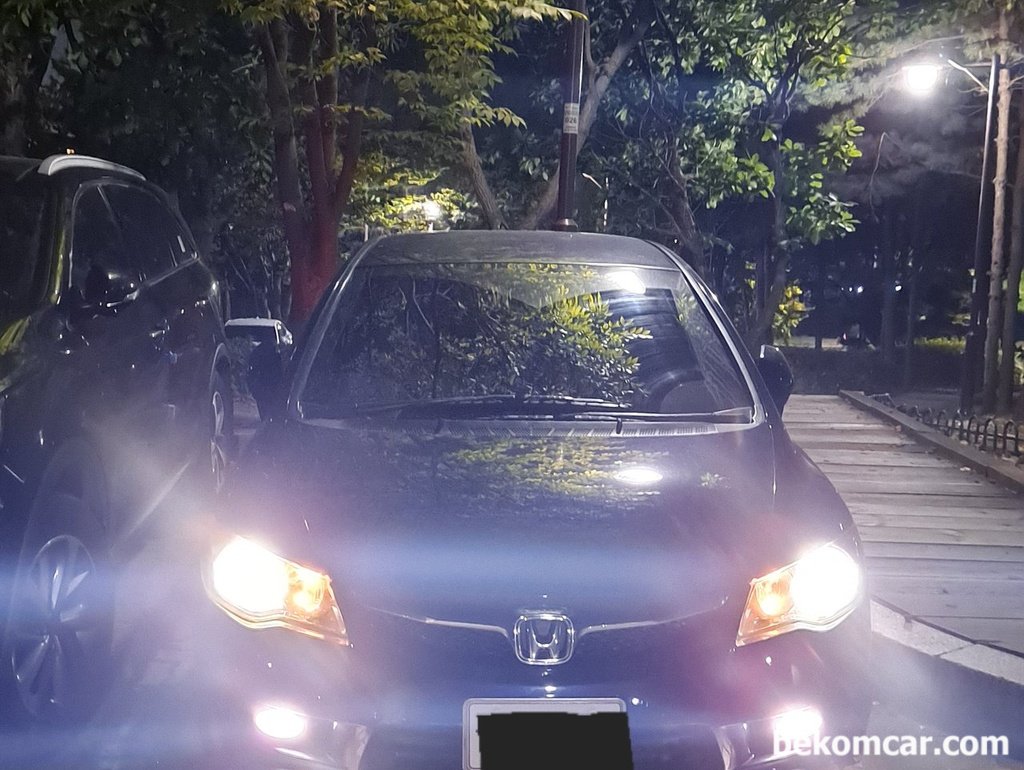 혼다 시빅 출장 안개등 좌 우 교환 및 커넥터 작업|贝科姆汽车 (bekomcar)
