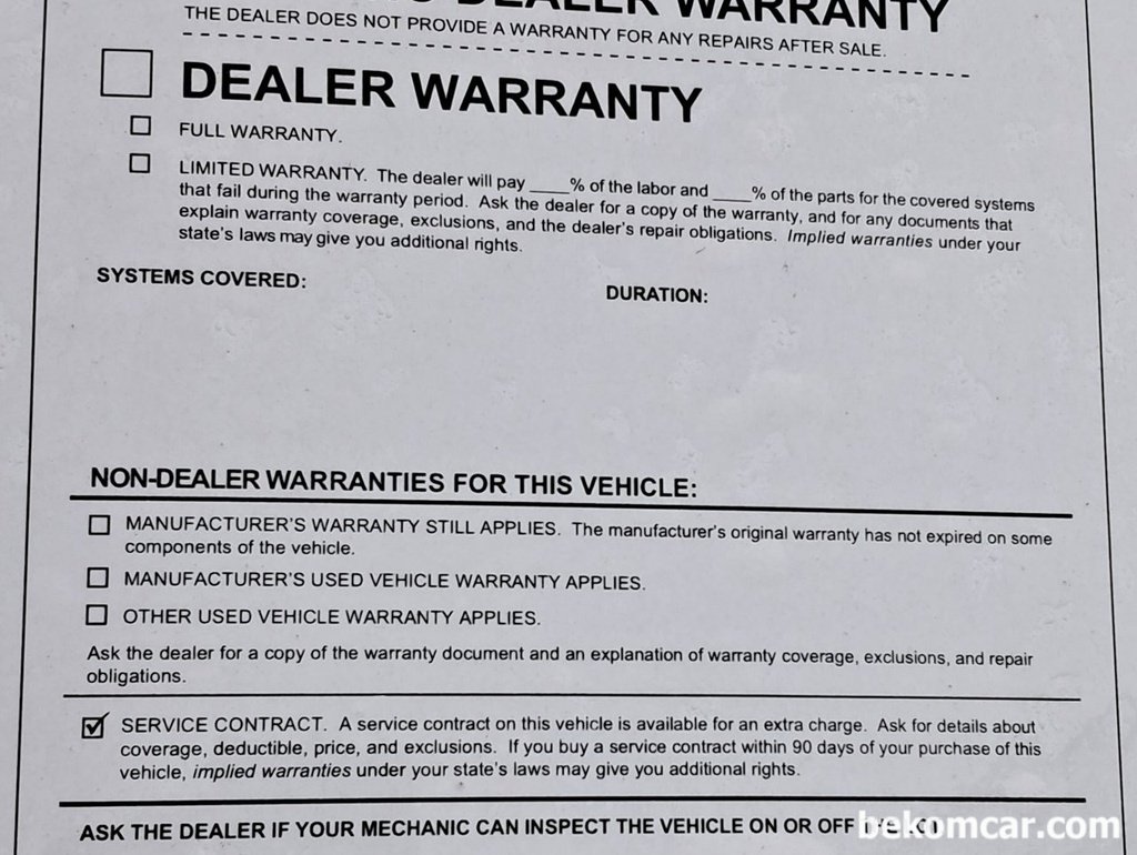 해외 차량직수입시 참고사항, AS IS NO DEALER WARRANTY 조항|بيكومكار  (bekomcar)