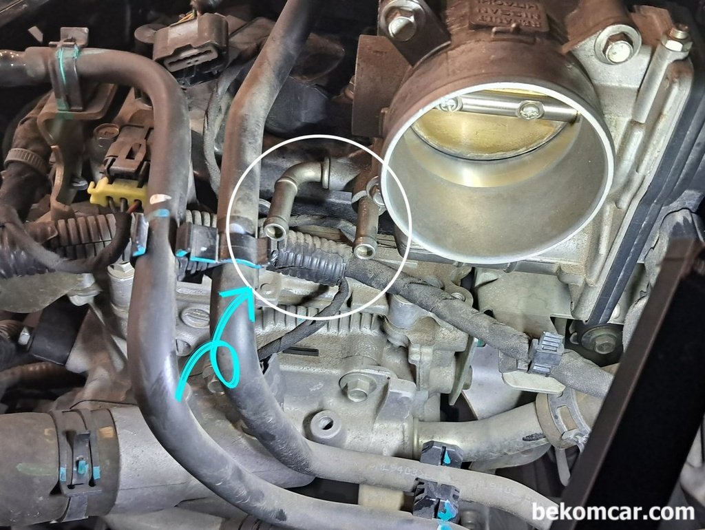 쓰로틀바디 쿨런트호스 연결부분이 특이하다|贝科姆汽车 (bekomcar)
