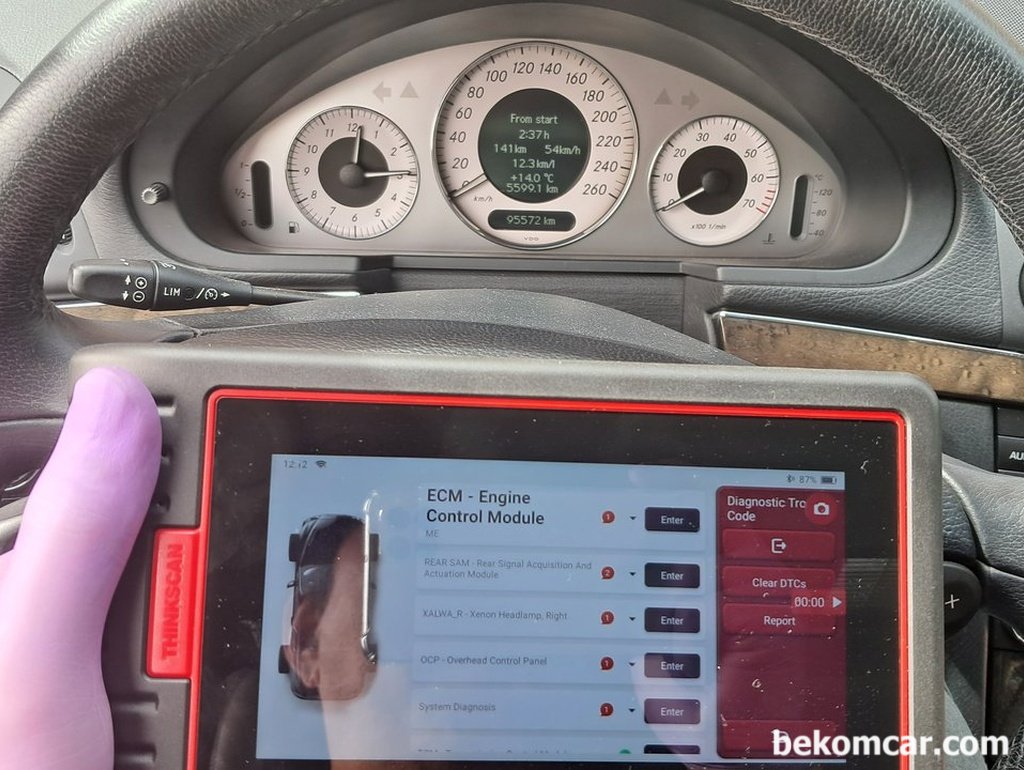 벤츠 W211 E200K 우주명차 왕눈이 엔진체크등 진단|베콤카 (bekomcar.com)