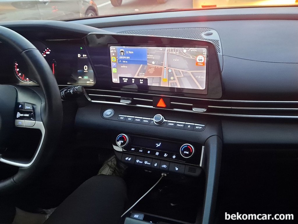 현대자동차 신형 아반때 인테리어 멋있어요|贝科姆汽车 (bekomcar)