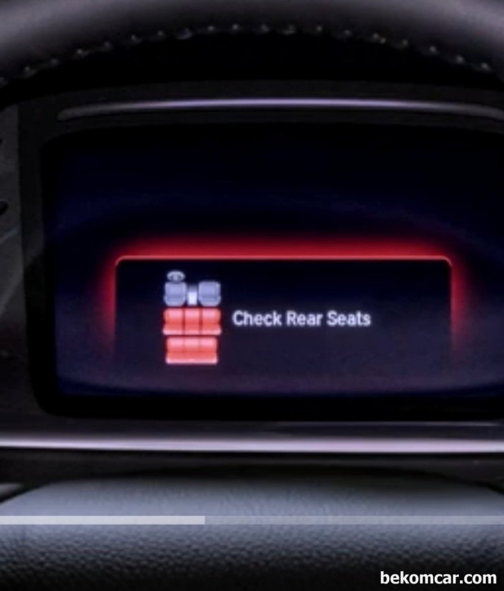 시동끄고나면 '뒤자리 체크', 'Check Rear Seats' 메시지가 자꾸나오는데 무슨뜻인가요?|贝科姆汽车 (bekomcar)