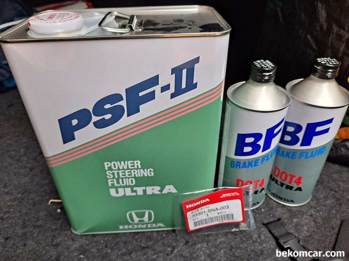 혼다 순정 브레이크액 및 파워핸들액 (PSF), 혼다 순정 파워오일 과 브레이크오일|베콤카 (bekomcar.com)