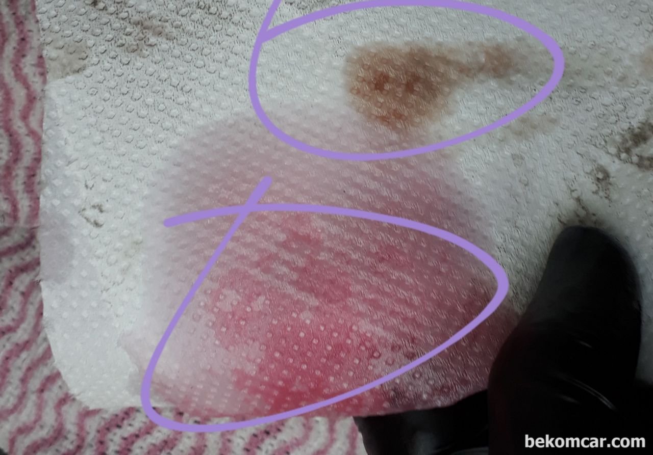 Checkinng ATF contamination and ATF replacement timing by color comparison, None|bekomcar.com