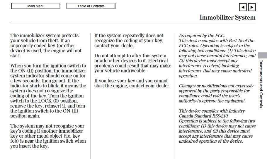 2008 Honda Civic will not start with 'green key' on dashboard display. What is the cause?, None|bekomcar.com
