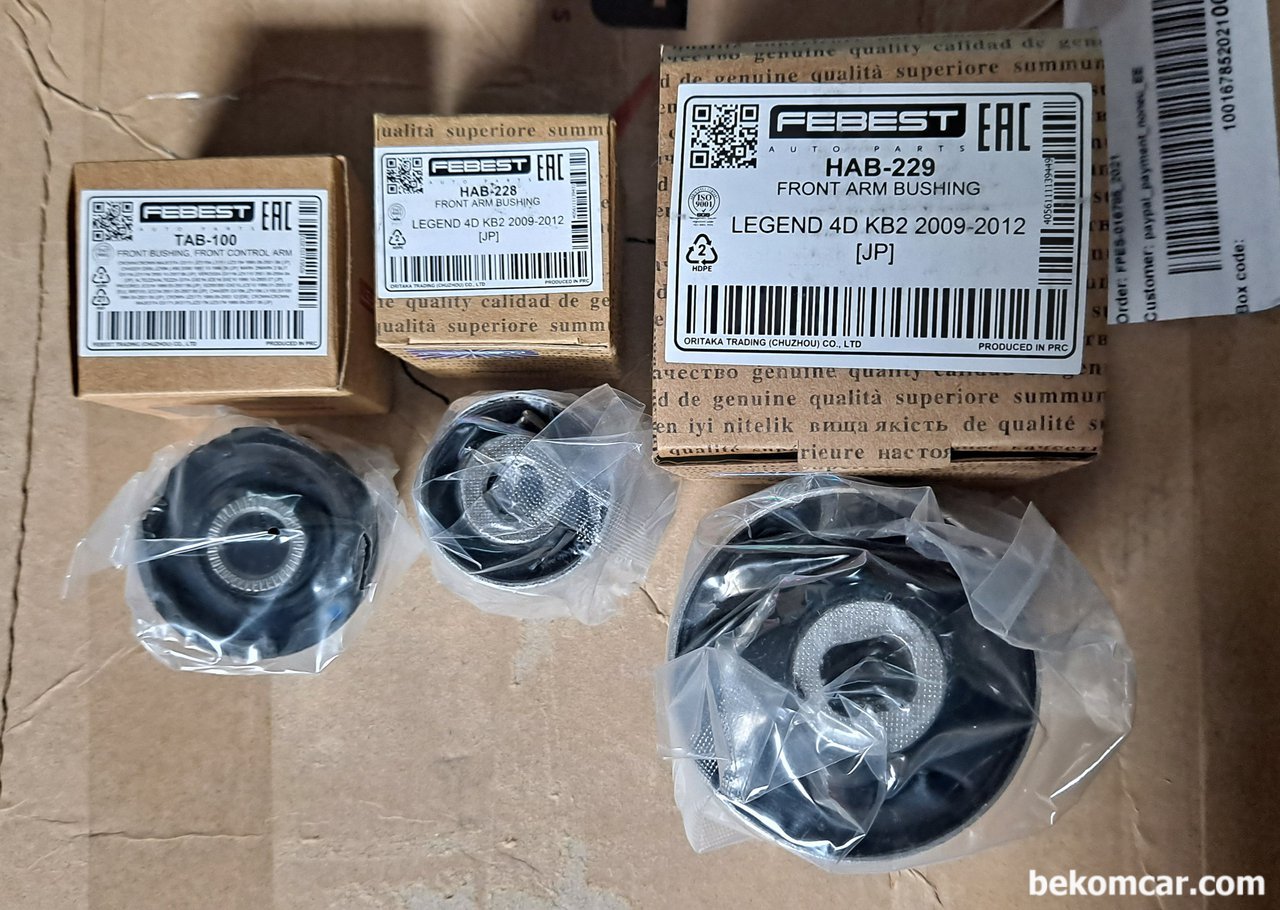 FEBEST TAB-100, HAB-228, HAB-229 혼다 레전드 콘트롤암 부싱, |베콤카 (bekomcar.com)