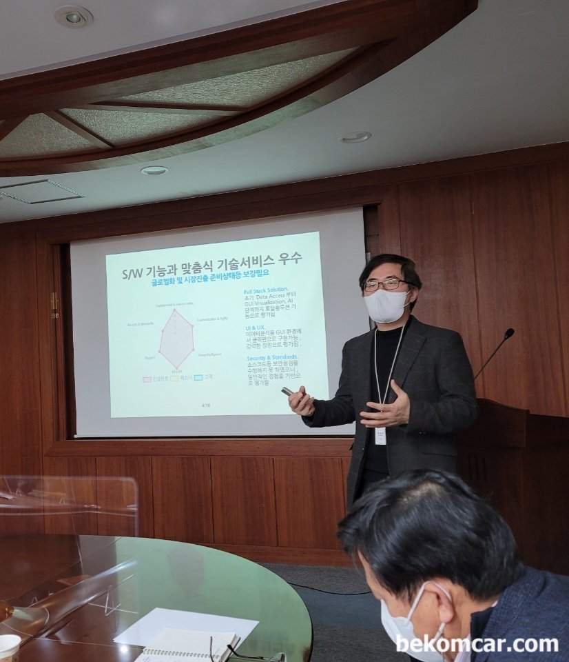 대표적인 SCADA 기술에대한 요약 평가발표, 4차산업의 핵심인프라기술인 SCADA 기술평가에대하여 요약발표를 하는 문선주대표이다|bekomcar.com