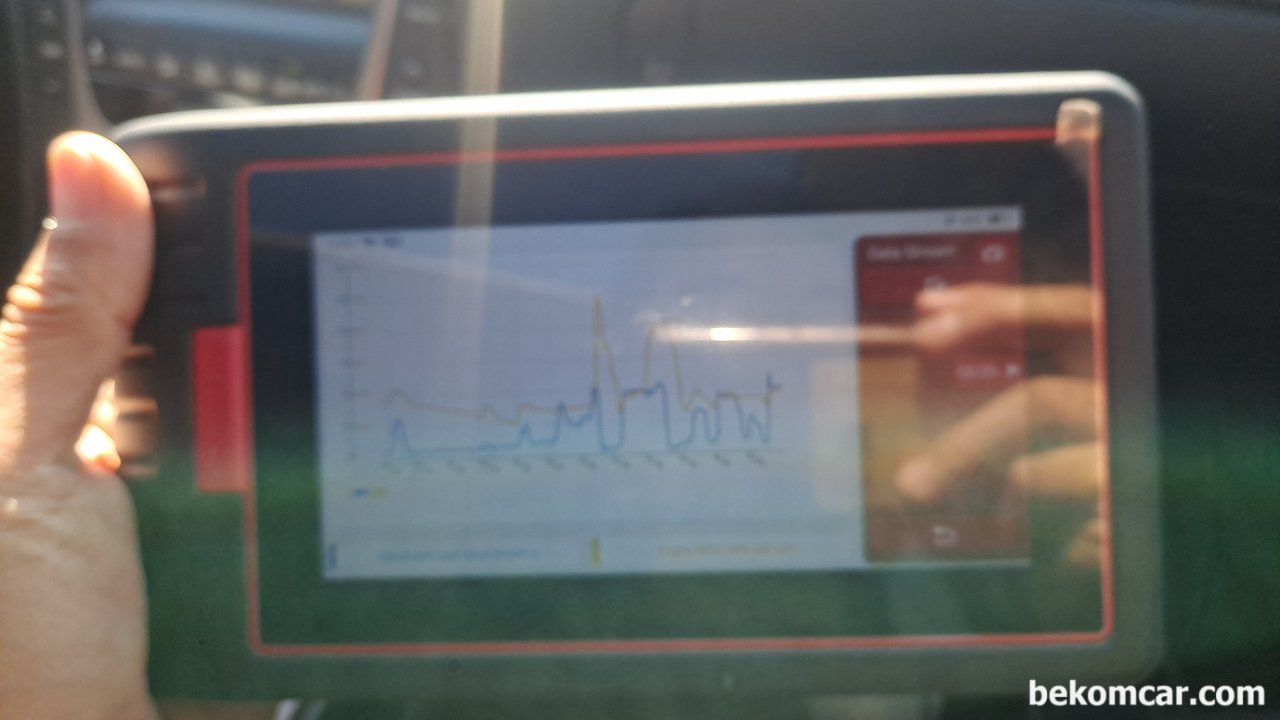 렉서스 GS430, 베콤카 점검후 100km이후 정상출력 회복, 베콤카 진단기로 ECM 각종 센서값을 분석한다. 특히 CLV, MAF, TPS, RPM, IAT,STFT, LTFT등 값을 분석하여 차량상태를 파악한다. 다음에 정비방향을 설정한다. 점검차량은 GS430차량으로 렉서스 의 대표적 차량중 하나이다.|بيكومكار (bekomcar)