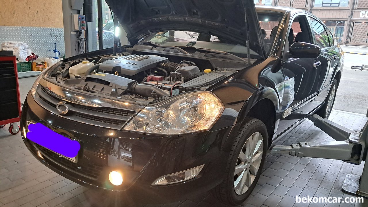 2009 르노삼성 SM5 2.0, 베콤카 건강검진, 2009 르노삼성 SM5 2.0L, 베콤카 건강검진 준비를 하고 있다. 상당히 특이한 진단결과도 있는 기억에 남은 차량이다.|贝科姆汽车 (bekomcar)